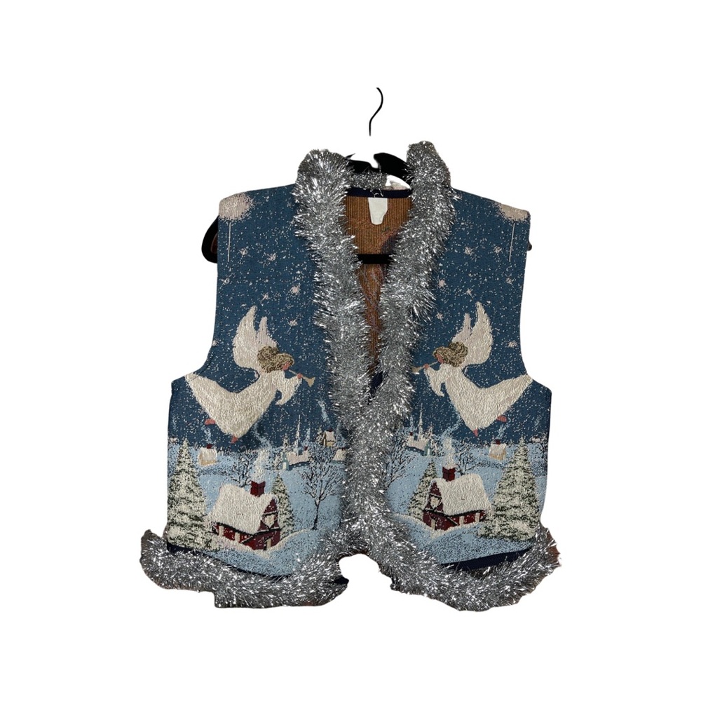 Vintage One of a kind Ugly Christmas Holiday Sweater Vest